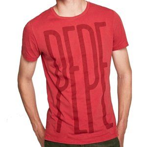 Pepe Jeans pánské červené tričko Justus - L (255)